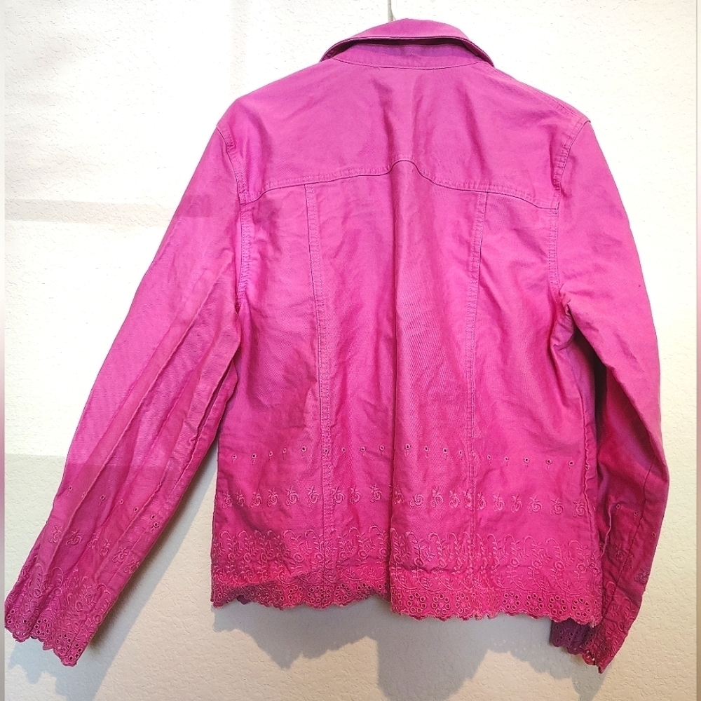 JM Collection 🩷 Pink Jean Jacket - Picture 2 of 6